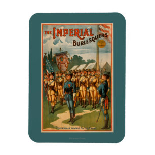 De soldaten van het Vrouw Imperial Burlesquers spe Magneet