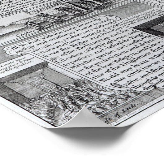 De Solemn League en het convenant Poster (Hoek)