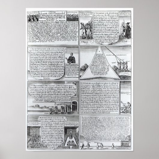 De Solemn League en het convenant Poster (Voorkant)