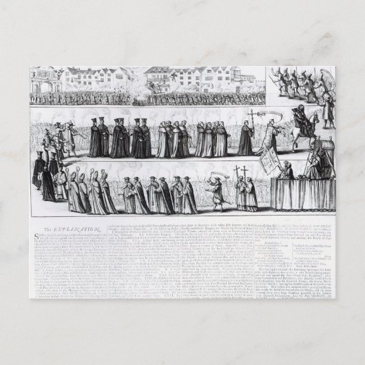 De Solemn Mock Procession Briefkaart (Voorkant)