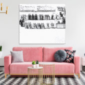 De Solemn Mock Procession Canvas Afdruk (Insitu (Woonkamer))