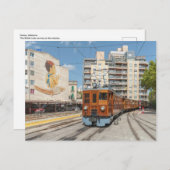 De Sollér-trein arriveert in Palma, Mallorca. Briefkaart (Voorkant / Achterkant)