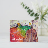 de soloïst briefkaart (Staand voorkant)