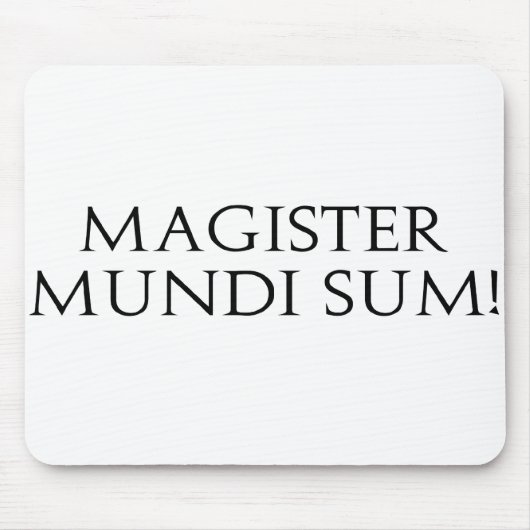De Som van Mundi van Magister! Mousepad Muismat (Voorkant)