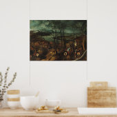 De sombere dag van Pieter Bruegel de Oudere Poster (Keuken)