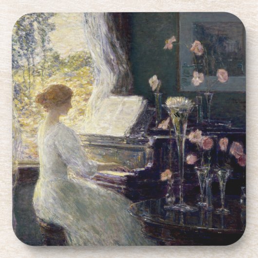 De Sonata van Frederick Childe Hassam Bier Onderzetter (Voorkant)