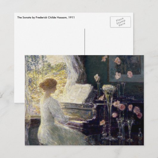De Sonata van Frederick Childe Hassam Briefkaart (Voorkant / Achterkant)