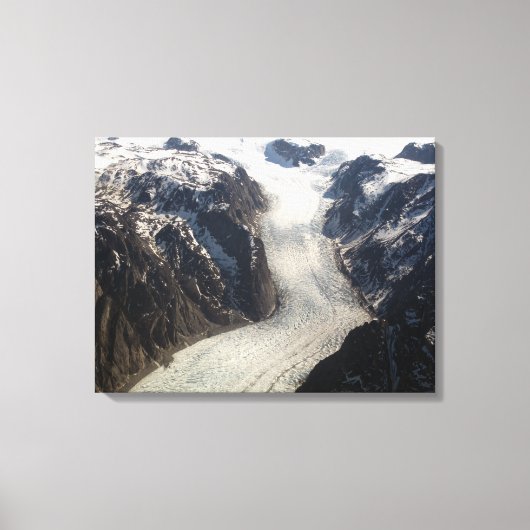 De Sondrestrom Glacier in Groenland Canvas Afdruk (Voorkant)