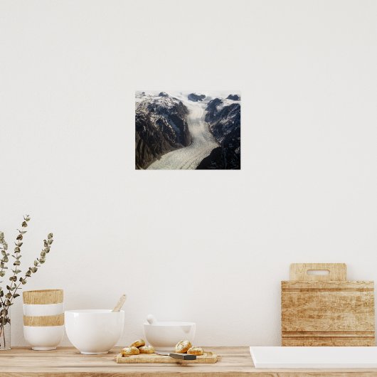 De Sondrestrom Glacier in Groenland Poster (Keuken)