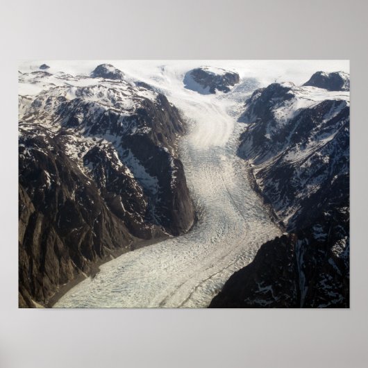 De Sondrestrom Glacier in Groenland Poster (Voorkant)