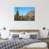 De Sonorawoestijn van Arizona Canvas Afdruk (Insitu (Slaapkamer))