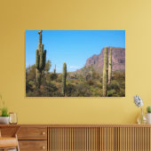 De Sonorawoestijn van Arizona Canvas Afdruk (Insitu (Woonkamer))