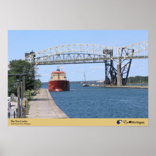 De Soo Locks - Sault Ste. Marie, Michigan Poster (Voorkant)