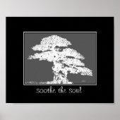 de soothe van het poster van de bezieling bonsai - (Voorkant)