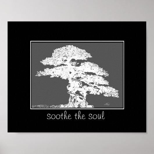 de soothe van het poster van de bezieling bonsai - (Voorkant)