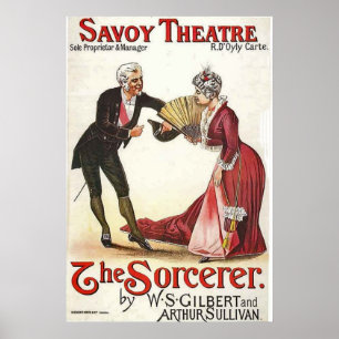 De Sorcerer Revival.~ Savoy Theater London 1884 Poster