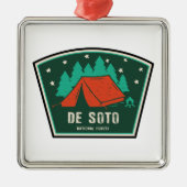 De Soto National Forest Camping Metalen Ornament (Voorkant)