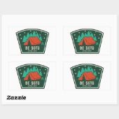 De Soto National Forest Camping Rechthoekige Sticker (Vel)