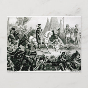 De Soto ontdekt de Mississippi Briefkaart