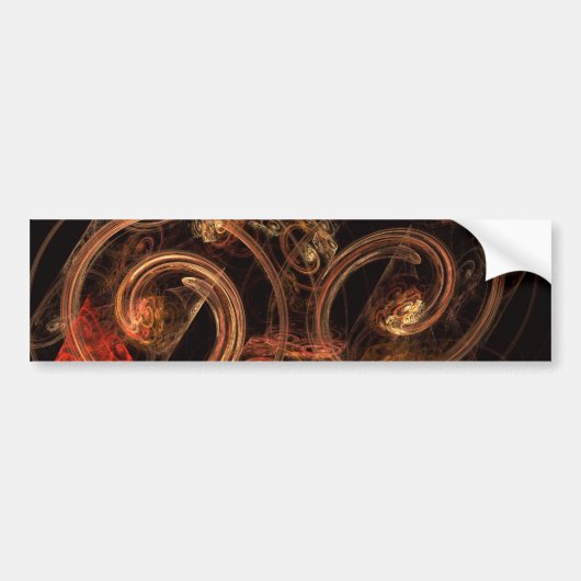De Sound of Music Abstract Art Bumpersticker (Voorkant)