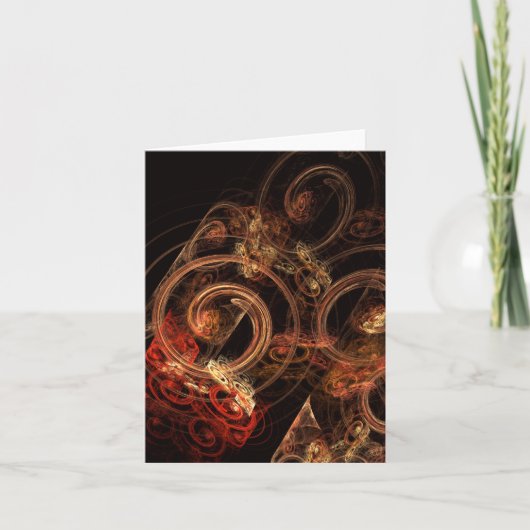 De Sound of Music Abstract Art Note Card Kaart (Voorkant)
