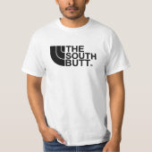 De South Butt Northface Parody T Shirten T-shirt (Voorkant)