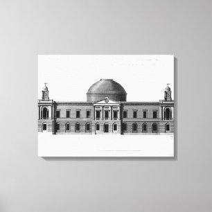 De South Elevation of Register House, Canvas Afdruk