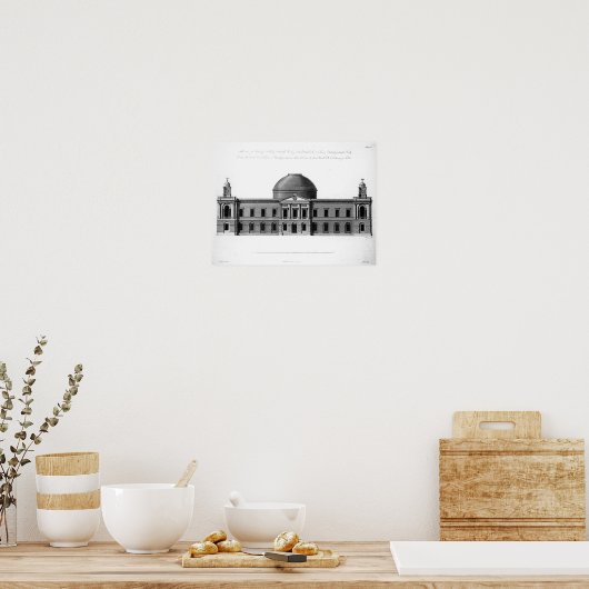 De South Elevation of Register House, Poster (Keuken)