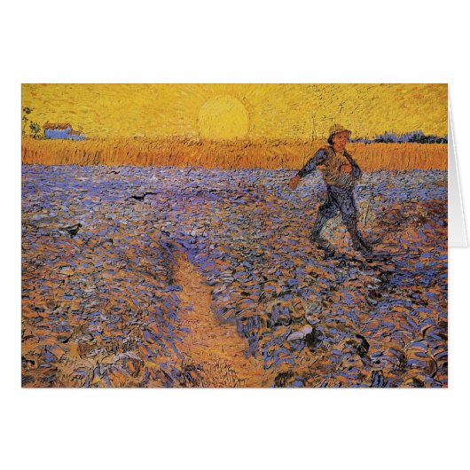 De Sower door Vincent van Gogh (Voorkant Horizontaal)