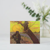 De Sower door Vincent van Gogh Briefkaart (Staand voorkant)