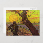 De Sower door Vincent van Gogh Briefkaart (Voorkant / Achterkant)