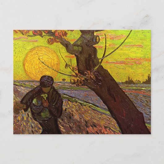 De Sower door Vincent van Gogh Briefkaart (Voorkant)