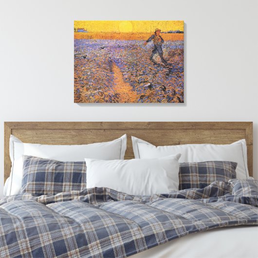De Sower door Vincent van Gogh Canvas Afdruk (Insitu (Slaapkamer))