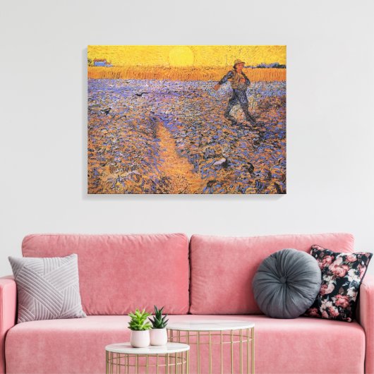 De Sower door Vincent van Gogh Canvas Afdruk (Insitu (Woonkamer))