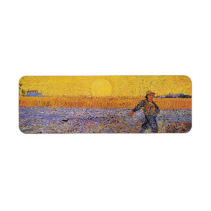 De Sower door Vincent van Gogh Etiket