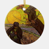 De Sower door Vincent van Gogh Keramisch Ornament (Voorkant)