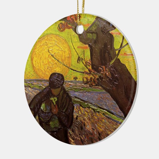 De Sower door Vincent van Gogh Keramisch Ornament (Links)