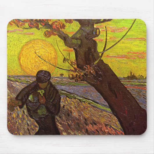 De Sower door Vincent van Gogh Muismat (Voorkant)