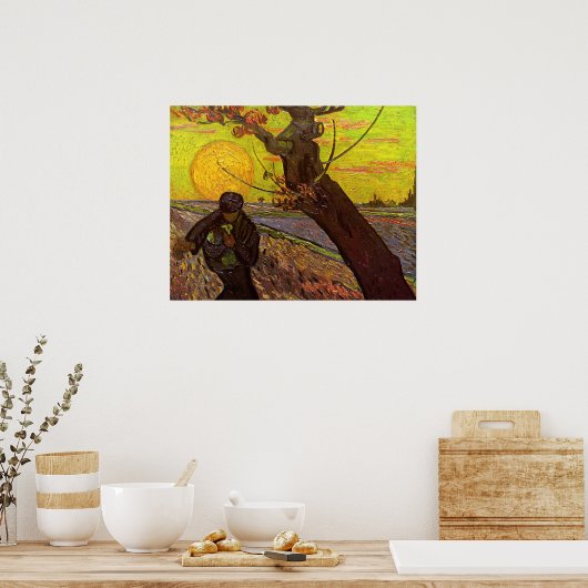 De Sower door Vincent van Gogh Poster (Keuken)