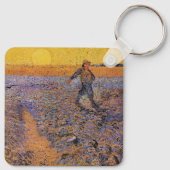 De Sower door Vincent van Gogh Sleutelhanger (Achterkant)