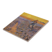 De Sower door Vincent van Gogh Tegeltje (Zijkant)
