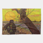 De Sower door Vincent van Gogh Theedoek (Horizontaal)