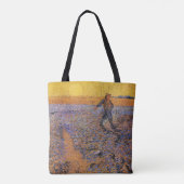 De Sower door Vincent van Gogh Tote Bag (Achterkant)