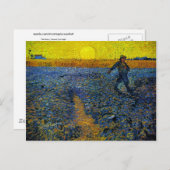 De Sower (F422) Van Gogh Fine Art Briefkaart (Voorkant / Achterkant)
