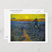 De Sower (F422) Van Gogh Fine Art Briefkaart (Voorkant / Achterkant)