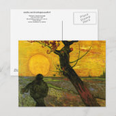 De Sower (F450) Van Gogh Fine Art Briefkaart (Voorkant / Achterkant)