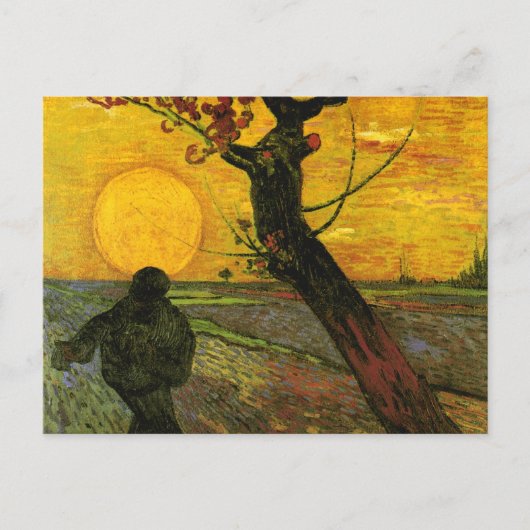De Sower (F450) Van Gogh Fine Art Briefkaart (Voorkant)