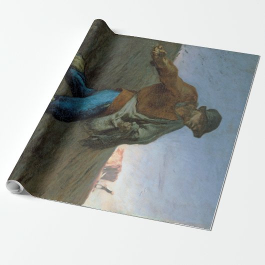 De Sower, Jean-Francois Millet Cadeaupapier (Uitgerold)