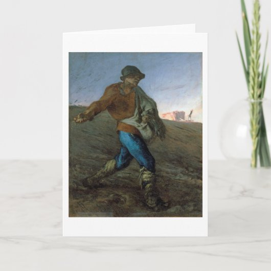 De Sower, Jean-Francois Millet Kaart (Voorkant)