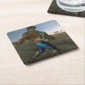 De Sower, Jean-Francois Millet Kartonnen Onderzetters (Schuin)